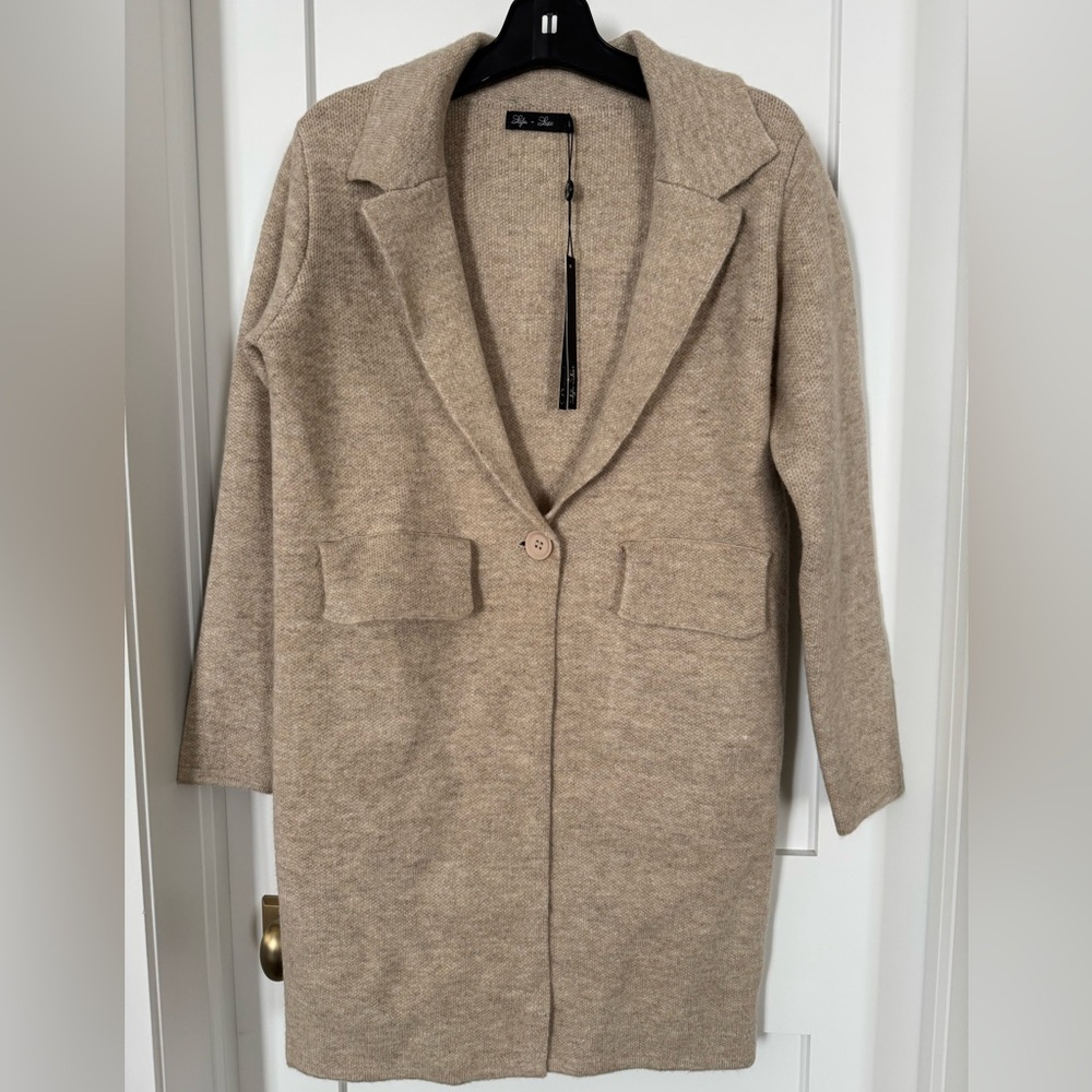 Tan Longline Coat
